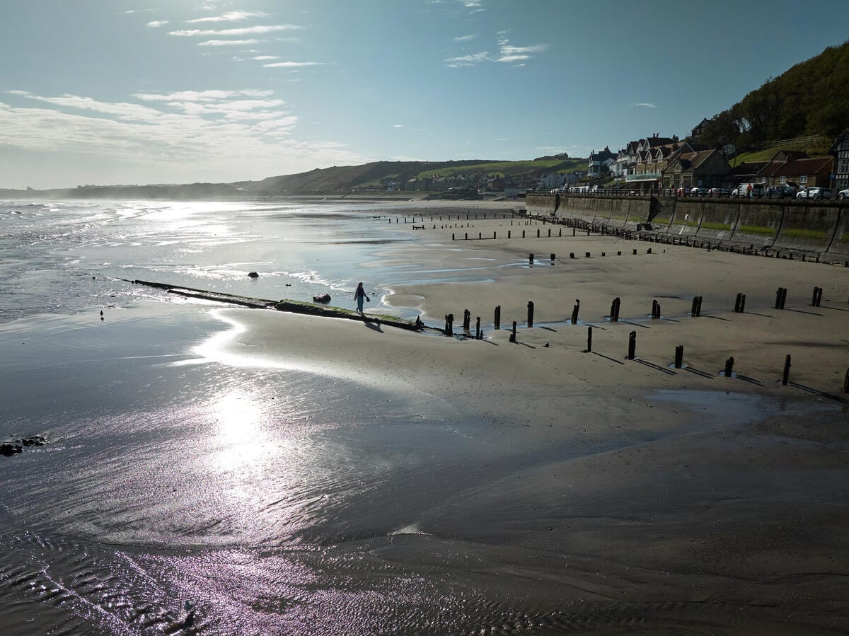 Sandy beaches along the coast
