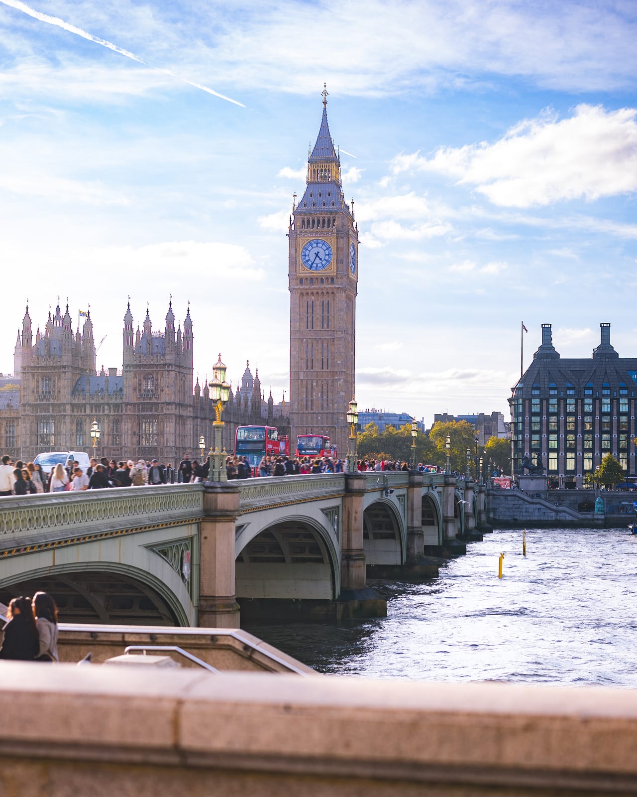 Big Ben and the Houses of Parliament from Westminster Bridge