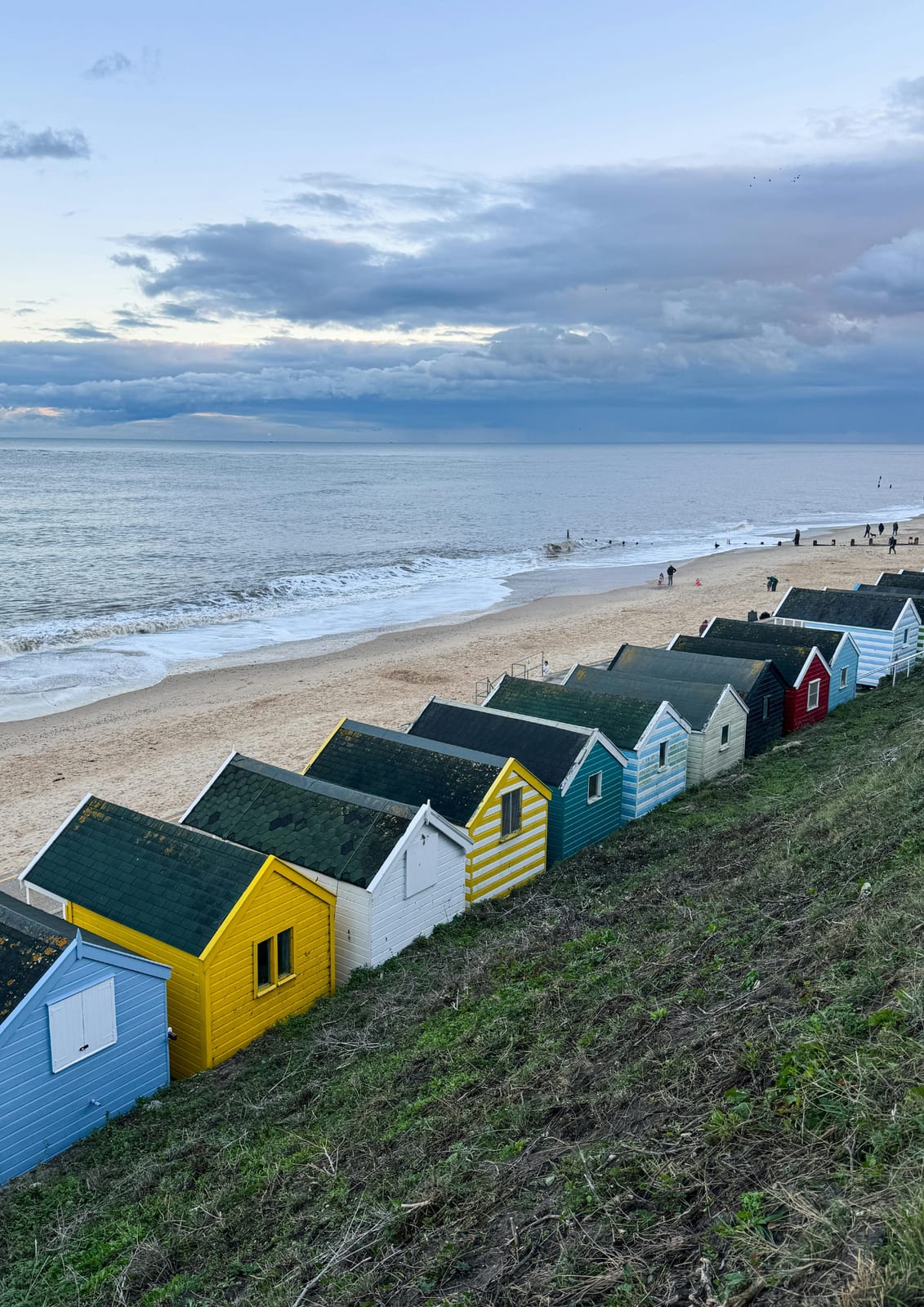 Beach huts on the North Norfolk coast
