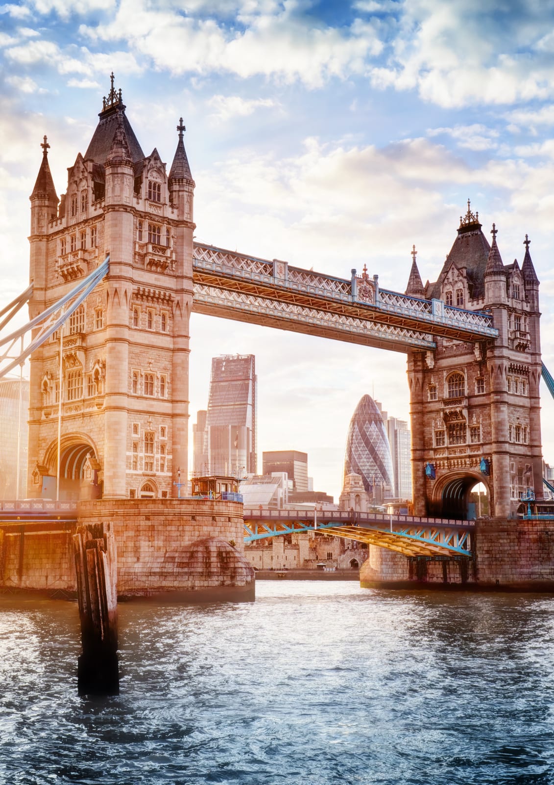 Tower Bridge and the City of London