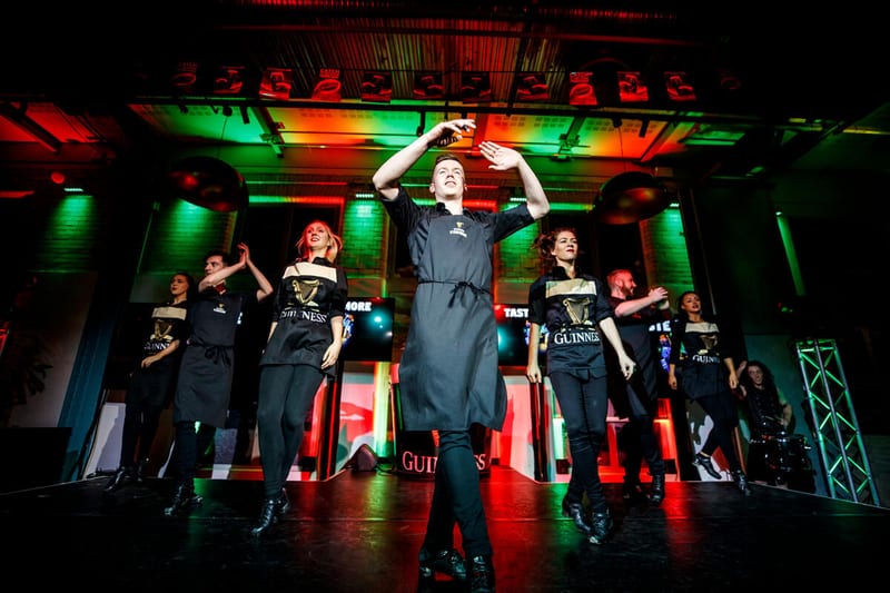 Irish dancers at the welcome celebration