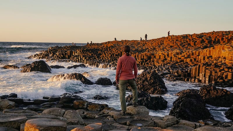 Hexagonal basalt columns, Co. Antrim