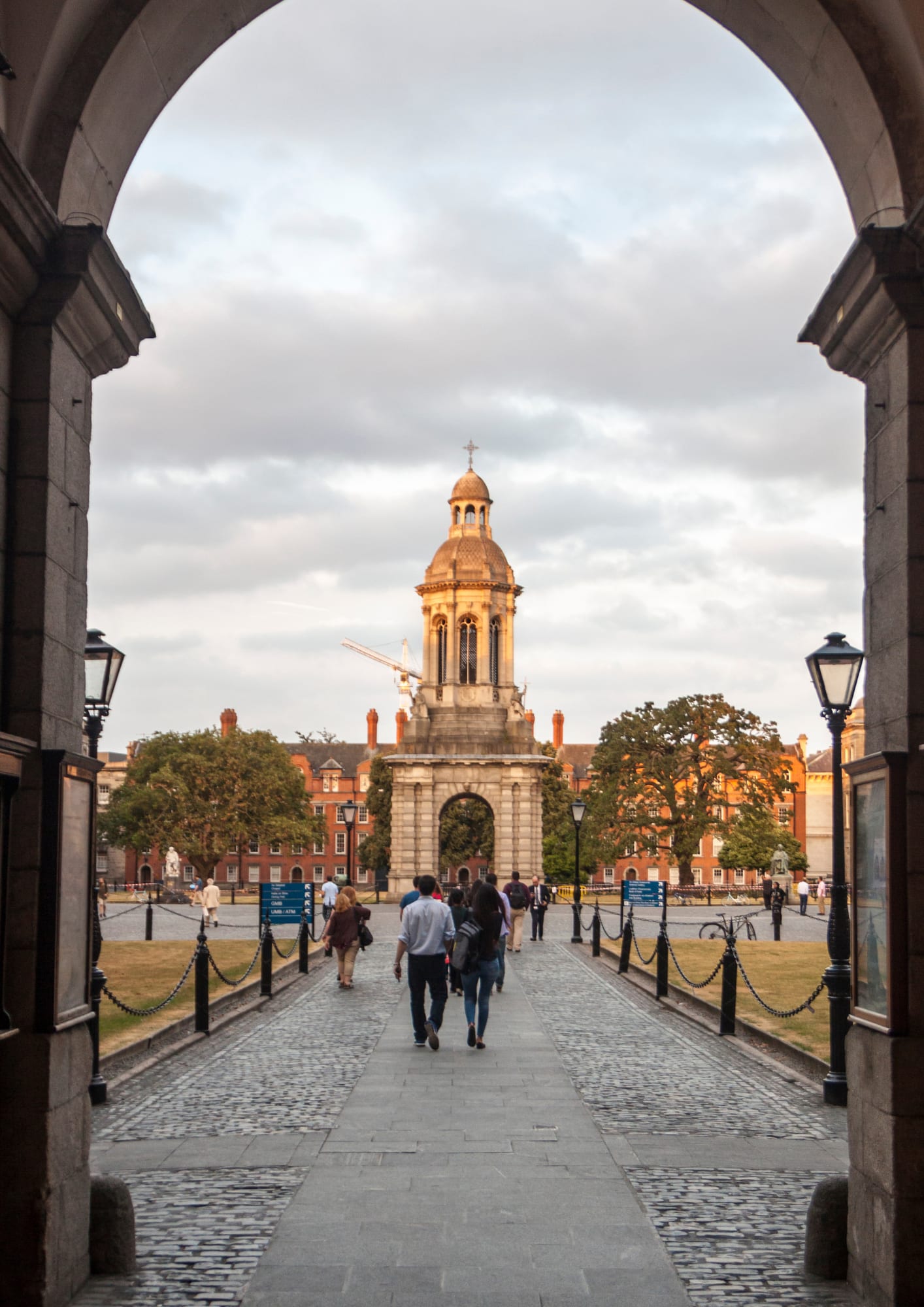 Trinity College, home of the Book of Kells
