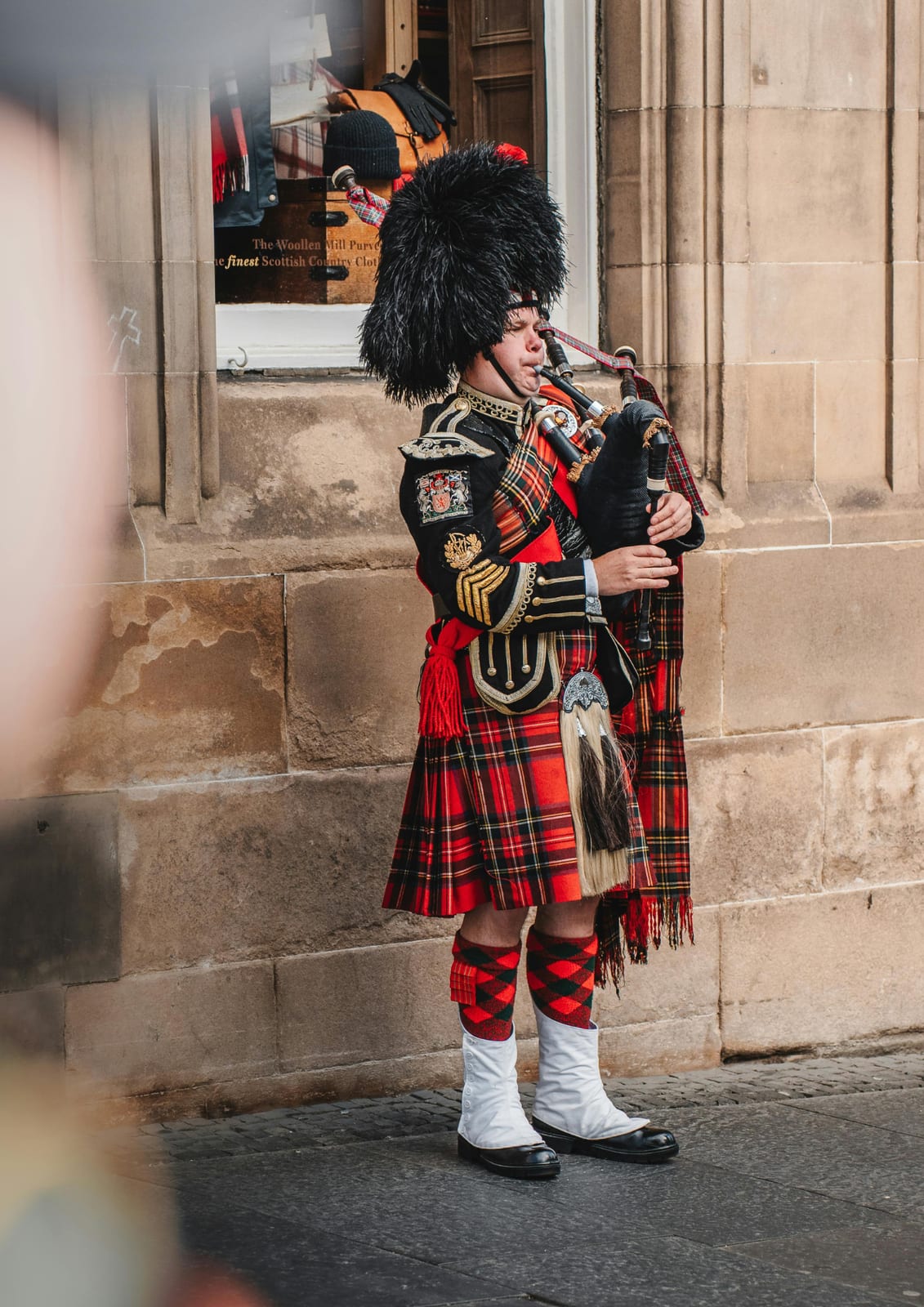 A piper on the Royal Mile