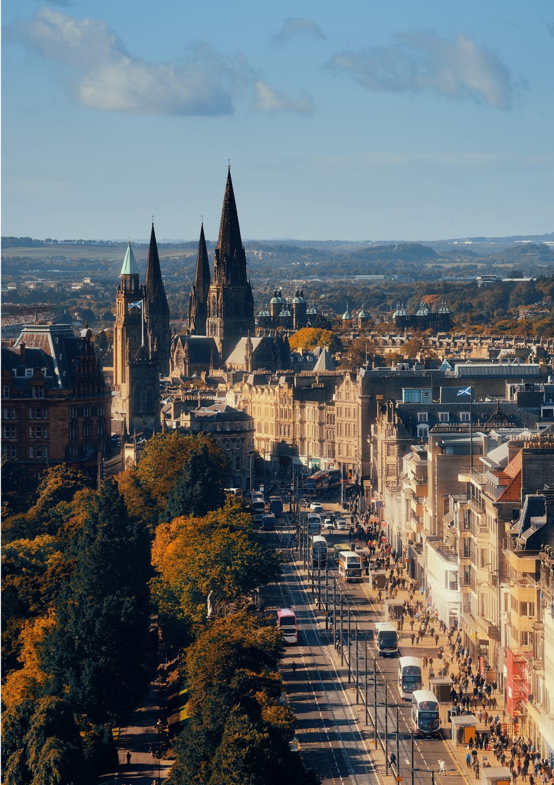 Princes Street from above