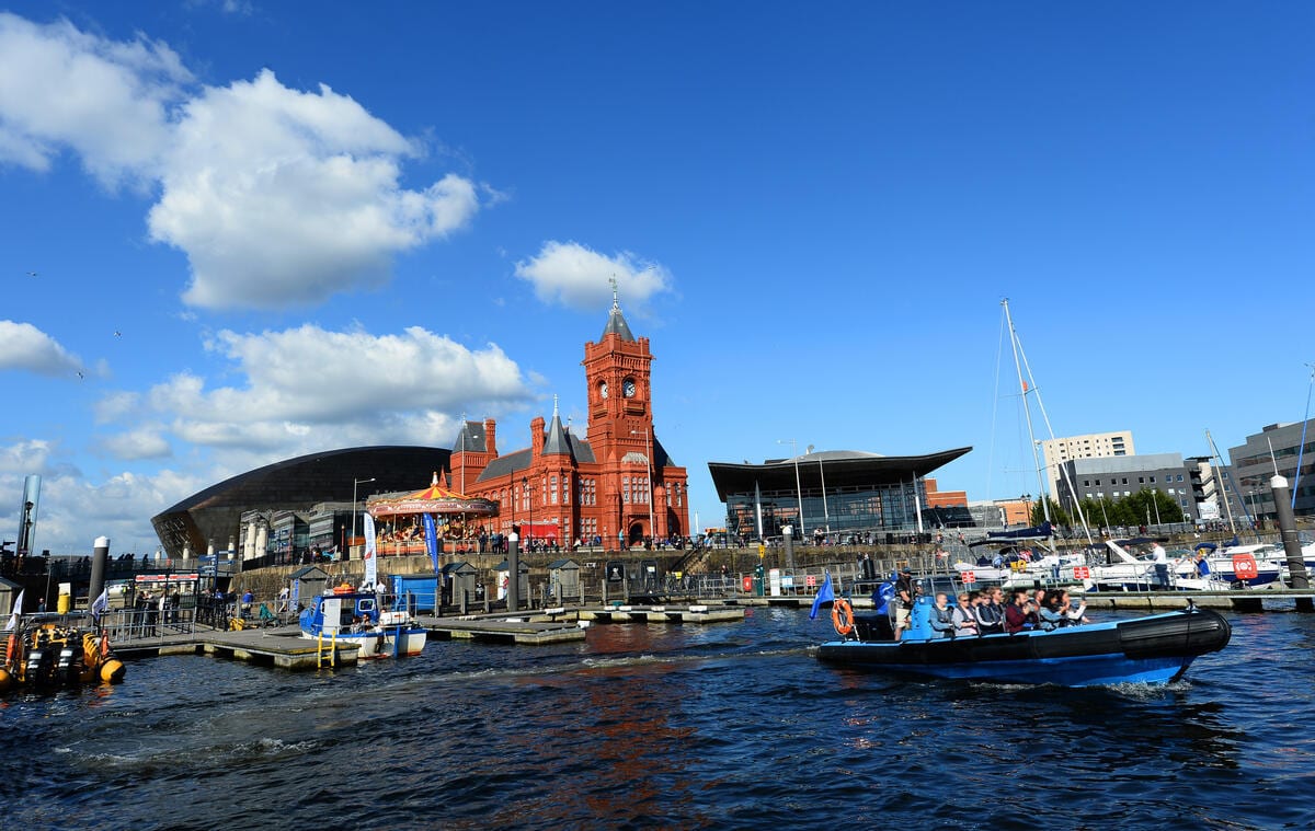 Cardiff Bay — the Senedd, the Millennium Centre and the Pierhead